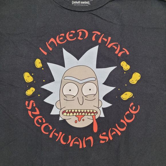 Rick-And-Morty Shirt Large 21x28 Szechuan Sauce - Picture 4 of 11